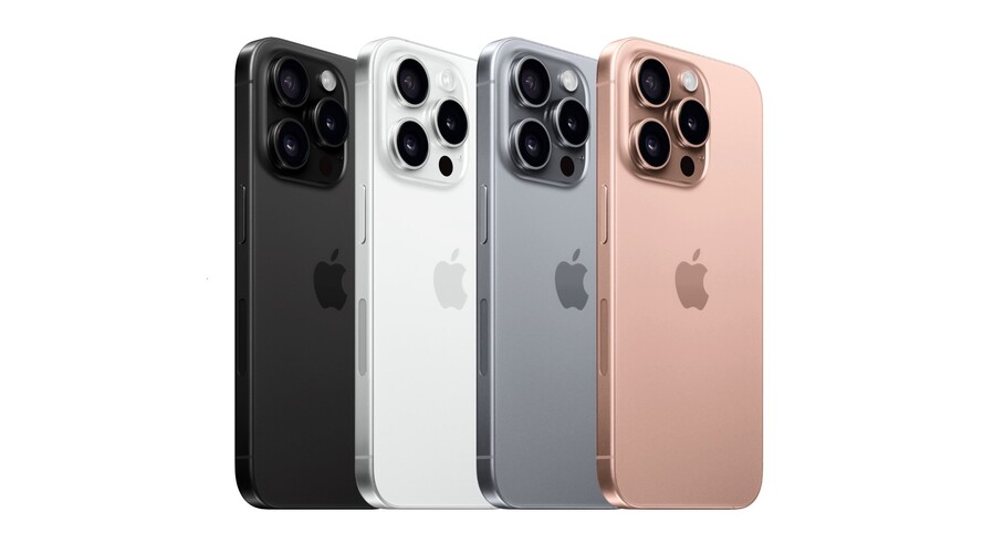 Renderkép az iPhone 16 Pro modellek várható színeiről