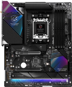 Balról jobbra: ASRock X870 Steel Legend, Phantom Gaming X870 Riptide WiFi, X870 Pro RS WiFi és X870 Pro RS